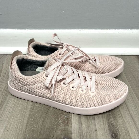 Allbirds Sneakers Women’s 9 Tree Pipers Calm Taupe Light Pink Lace Up - Picture 1 of 6